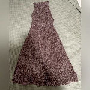 Adrianna Papell Polka Dot Brown long dress. Sz 4